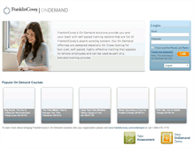Tablet Screenshot of ondemand.franklincovey.com