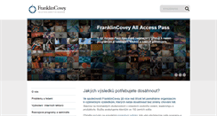 Desktop Screenshot of franklincovey.cz